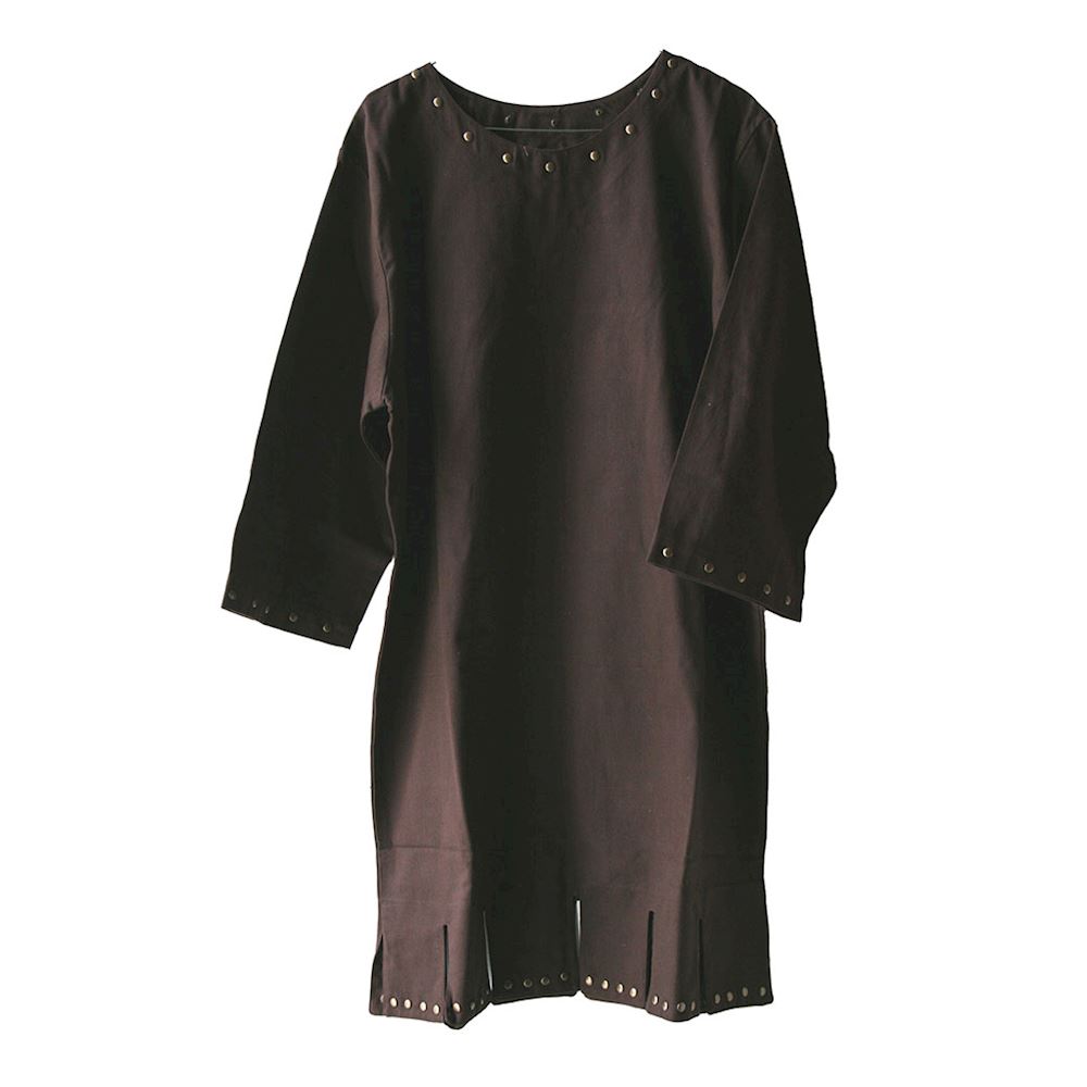 Tunica romana marrone con borchie